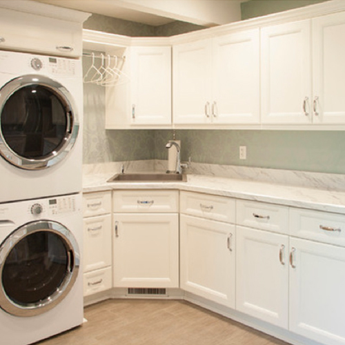 Laundry room storage solutions